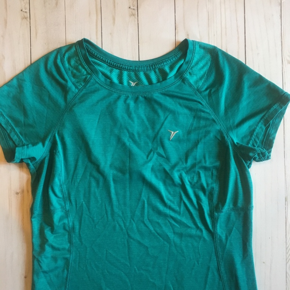 Old Navy Teal Short Sleeve Athletic Shirt Size-XS